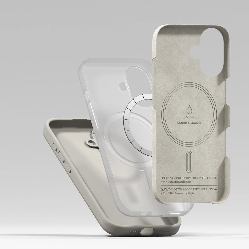 Ringke iPhone 17 - Silicone Magnetic MagSafe - Θήκη Σιλικόνης με MagSafe - Stone