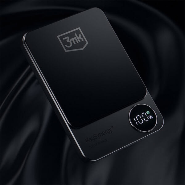 3MK MagSynergy MagSafe PowerBank 10000mAh με καλώδιο Type-C to Type-C - Black