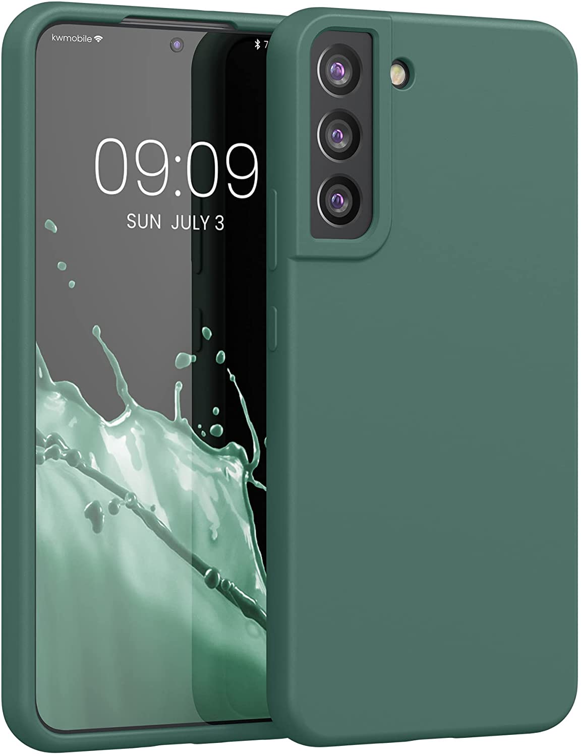 KW Samsung Galaxy S22 Plus Θήκη Σιλικόνης Rubberized TPU - Moss Green - 56761.169