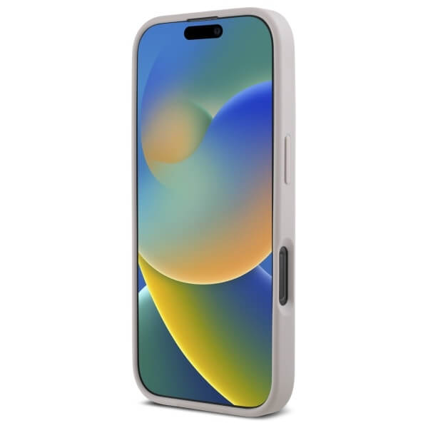 Guess iPhone 16 Pro Max - HC PU 4G Small 4G and Classic - MagSafe Σκληρή Θήκη με Επένδυση από Οικολογικό Δέρμα - Pink - GUHMP16XP4SM4MP