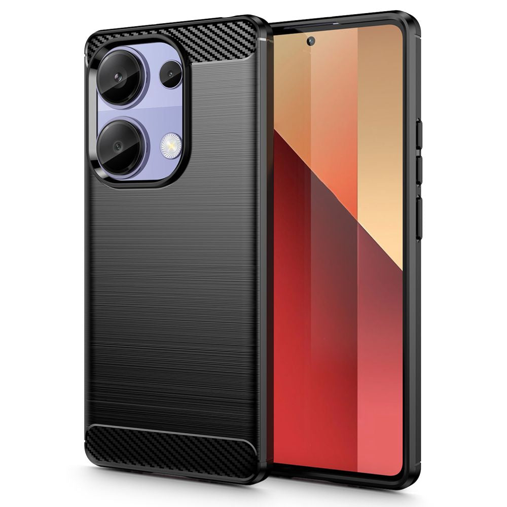 Tech-Protect Xiaomi Redmi Note 13 Pro 4G Carbon TPU Θήκη Σιλικόνης - Black