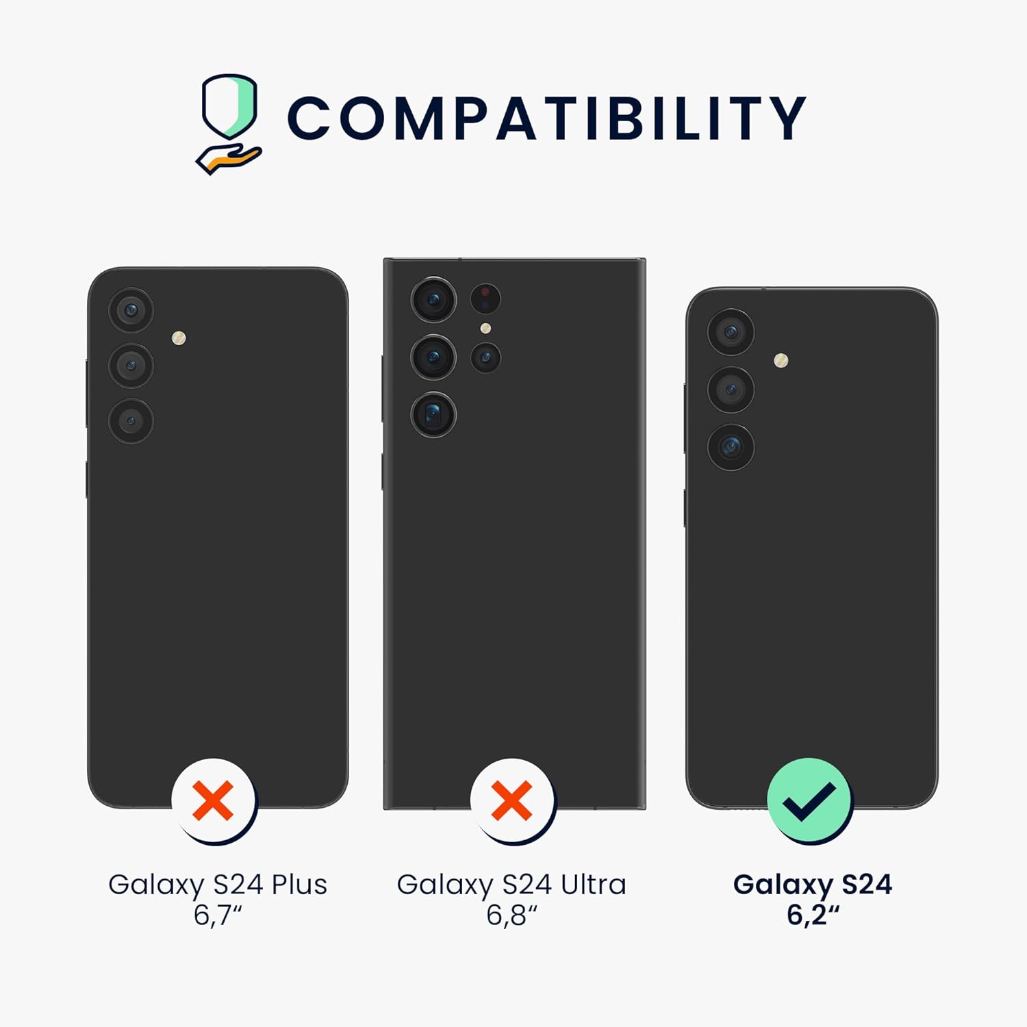 KW Samsung Galaxy S24 Θήκη Σιλικόνης TPU - Black