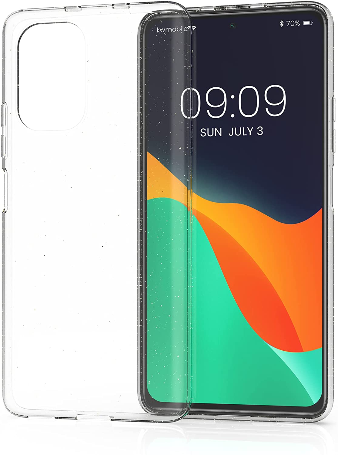 KW Xiaomi Poco F3 / Mi 11i Θήκη Σιλικόνης TPU Design Glitter Uniform - Διάφανη - 56838.01