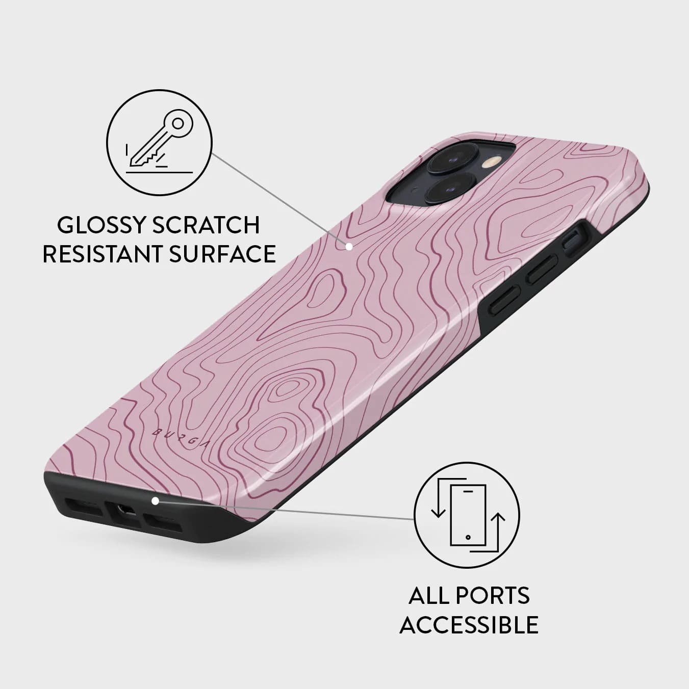 Burga iPhone 14 Fashion Tough Σκληρή Θήκη - Maze