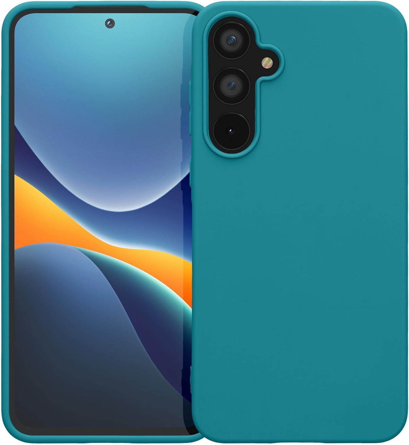 KW Samsung Galaxy A55 5G Λεπτή Θήκη Σιλικόνης TPU - Matte Petrol