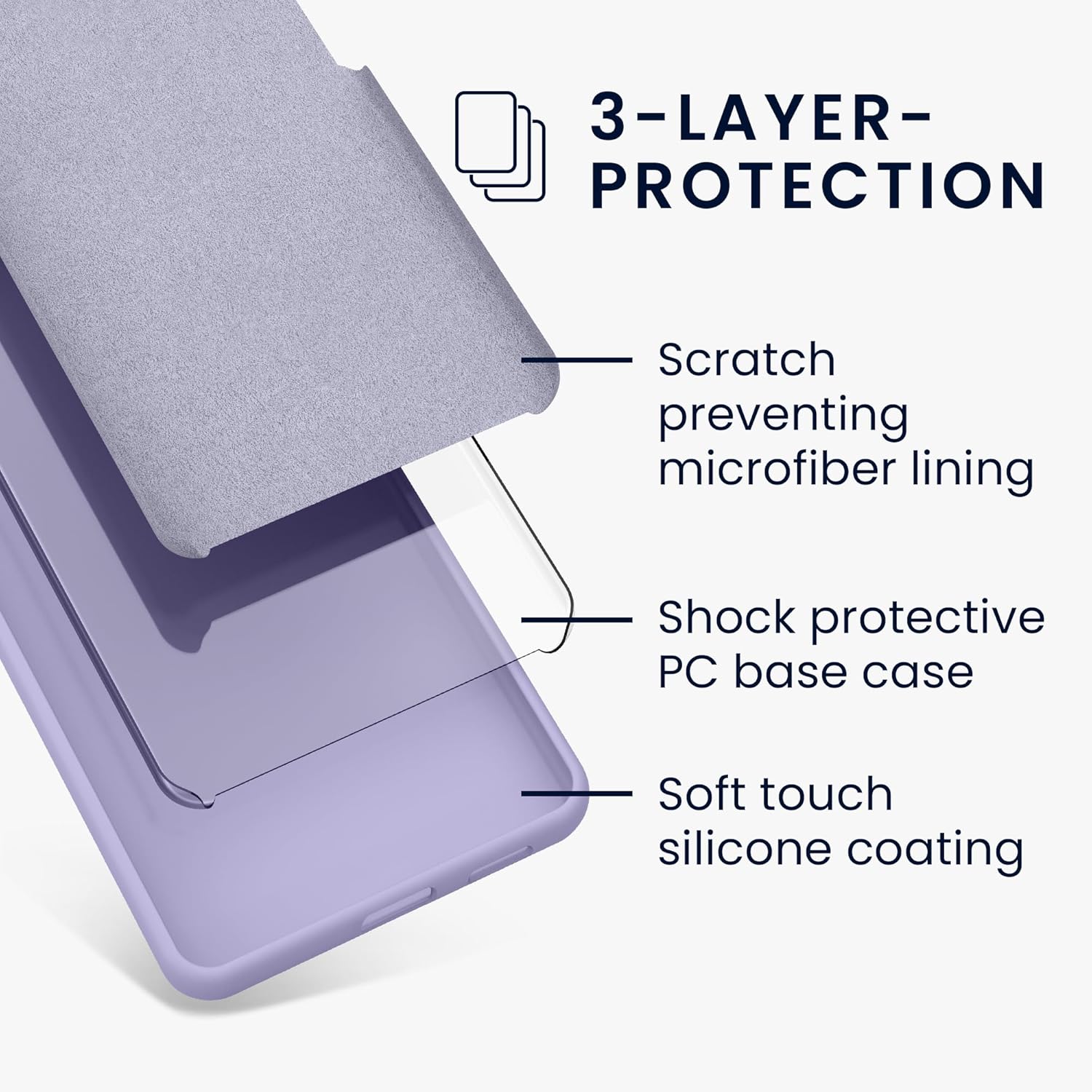 KW Xiaomi Redmi Note 13 Pro 5G / Poco X6 5G Θήκη Σιλικόνης Rubberized TPU - Lavender