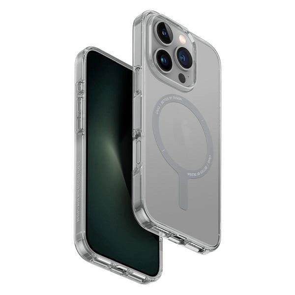 Uniq iPhone 16 Pro Clario Eco - Friendly Σκληρή Θήκη με Πλαίσιο Σιλικόνης και MagSafe - Διάφανη