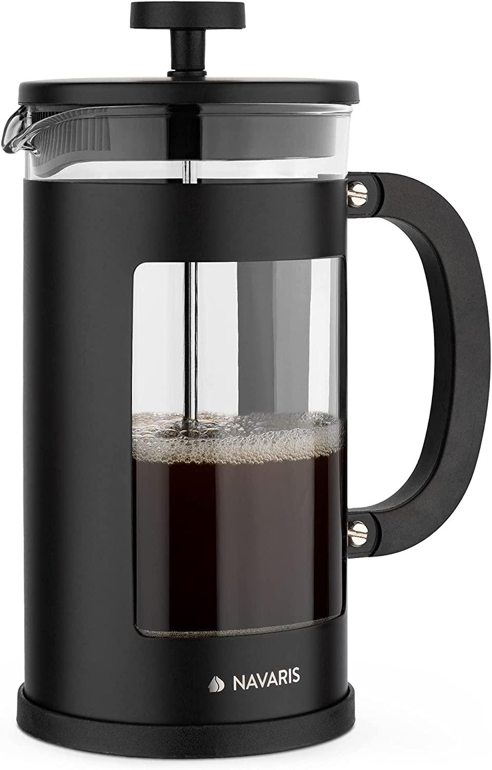 Navaris French Press Coffee Maker Γαλλική Καφετιέρα - Black - 46547.02.3
