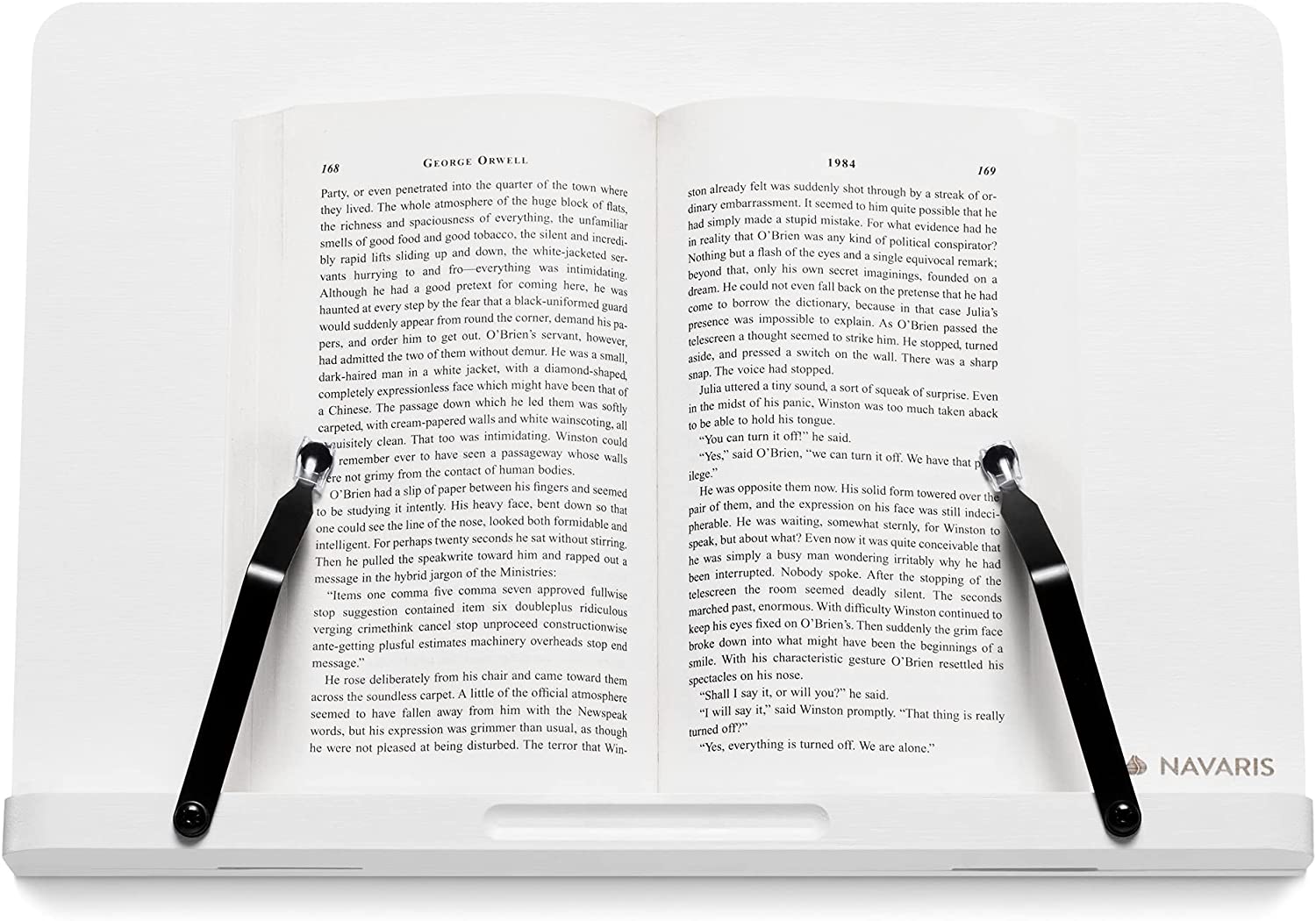 Navaris Βάση Στήριξης Βιβλίων και Τάμπλετ - White - 52801.2.02