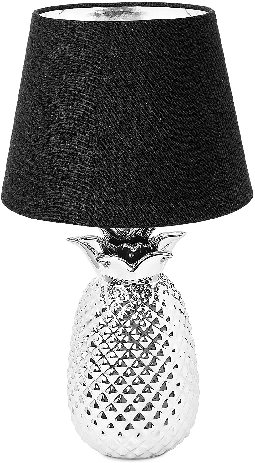 Navaris Desk Lamp Επιτραπέζιο Φωτιστικό - Ανανάς - 40cm - Silver / Black - 49151.67.01