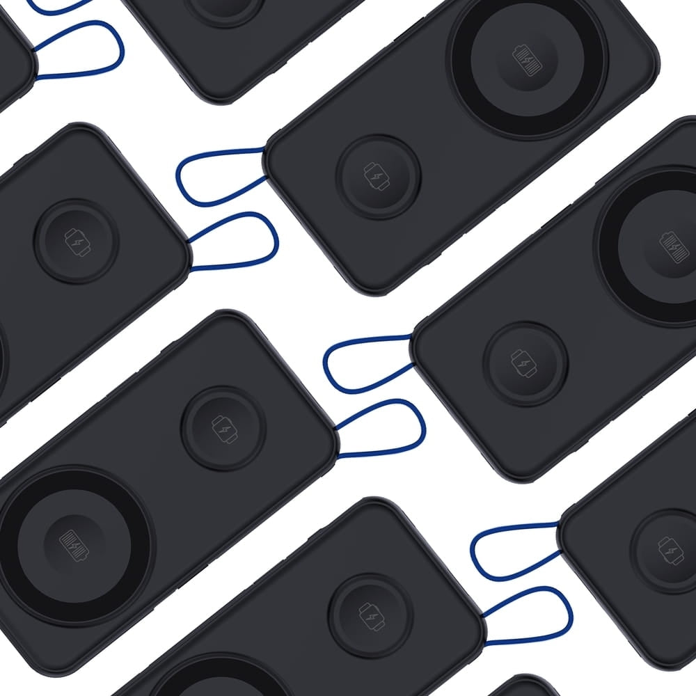 3MK PowerBank PastelUp 10000mAh 22.5W με 1 Θύρα USB / 1 Θύρα Type-C / 1 Ενσωματωμένο Καλώδιο Type-C και 1 Καλώδιο Type-C to Lightning - Black