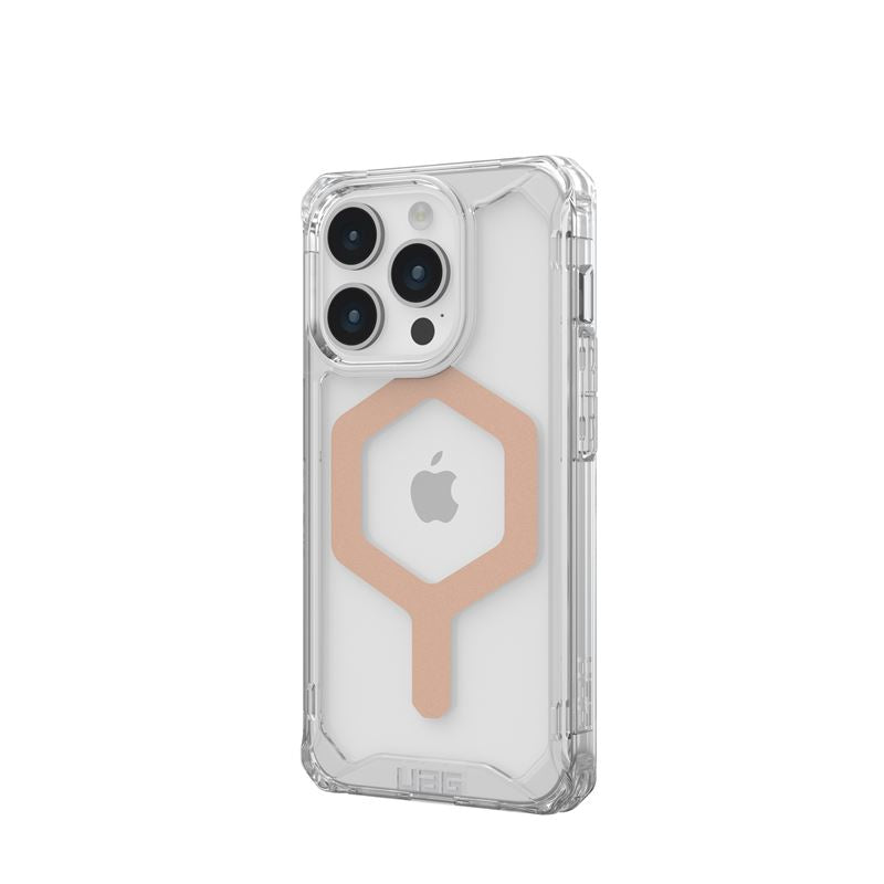 UAG iPhone 15 Pro Plyo Series Θήκη Υψηλής Προστασίας με MagSafe - Ice / Rose Gold - Διάφανη