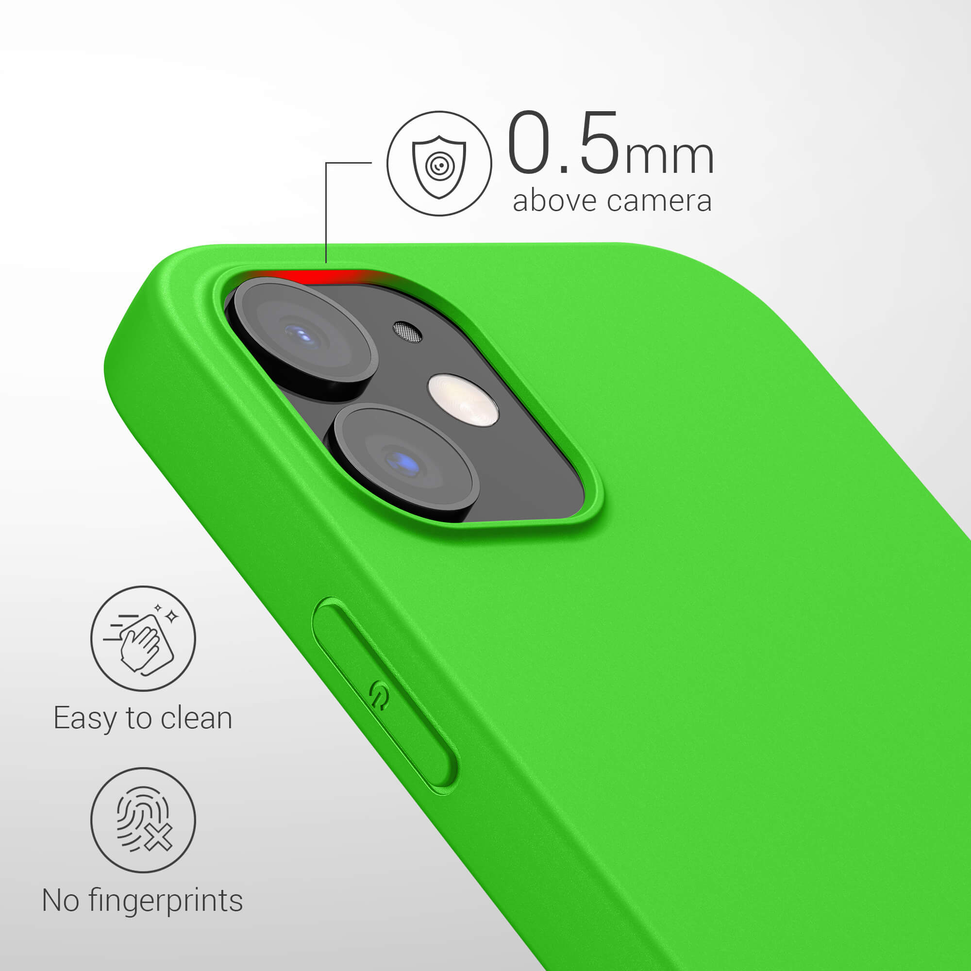KW iPhone 12 / iPhone 12 Pro Θήκη Σιλικόνης TPU - Lime Green - 53938.159