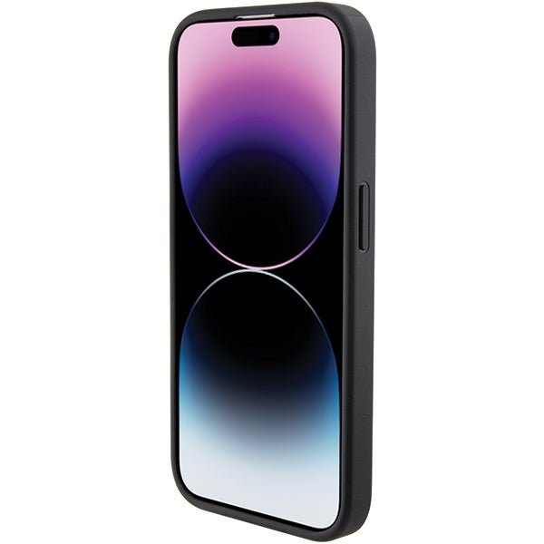 Karl Lagerfeld iPhone 15 Pro Max - Quilted K Pattern Θήκη με Επένδυση Συνθετικού Δέρματος - Black - KLHCP15XPQKPMK