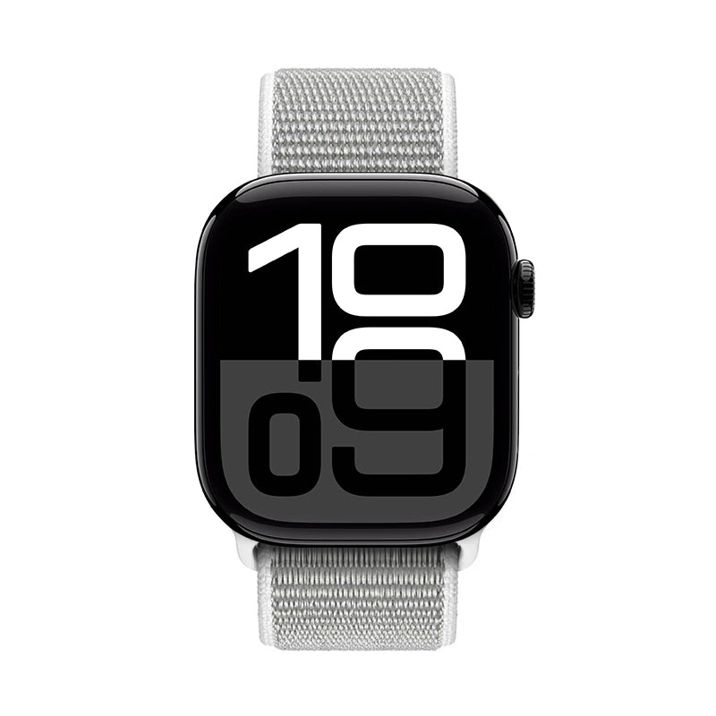 Crong Λουράκι Apple Watch 4/5/6/7/8/9/10/11 - SE (1/2/3) - ULTRA (1/2/3) - 44/45/46/49mm από Νάιλον - Nylon - Silver Grey