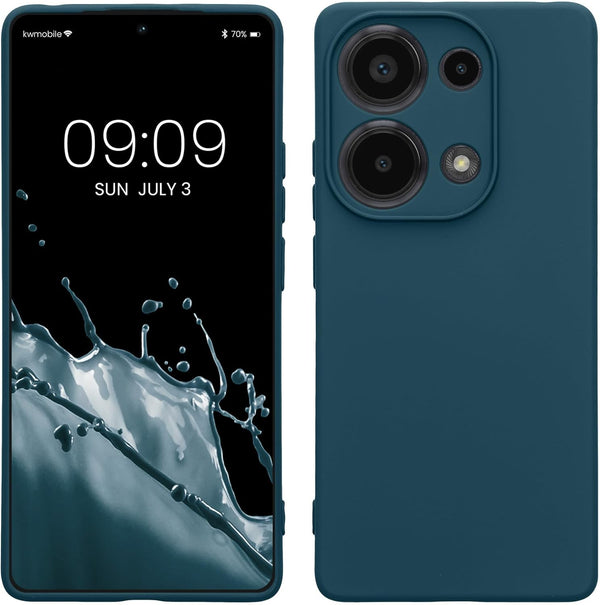 KW Xiaomi Redmi Note 13 Pro 4G Λεπτή Θήκη Σιλικόνης Rubberized TPU - Matte Petrol