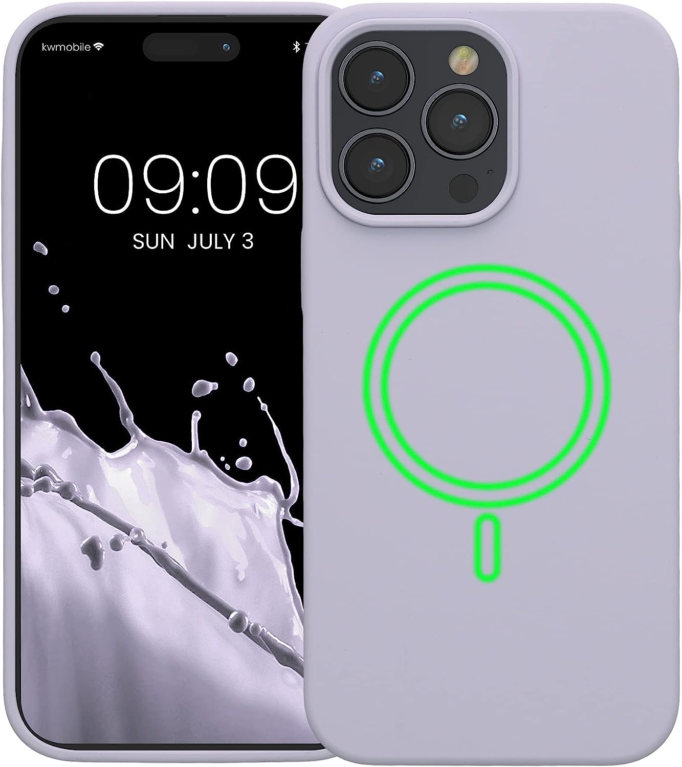 KW iPhone 14 Pro Max Θήκη Σιλικόνης Rubber TPU με MagSafe - Light Lavender - 60994.139