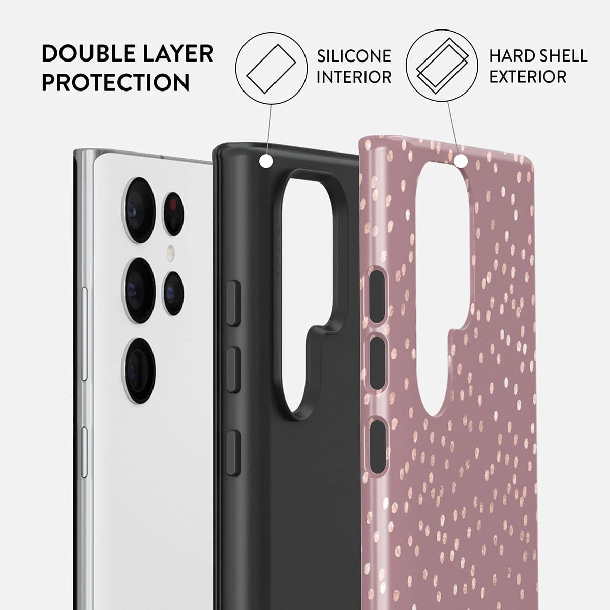 Burga Samsung Galaxy S22 Ultra Fashion Tough Σκληρή Θήκη - Hot Cocoa