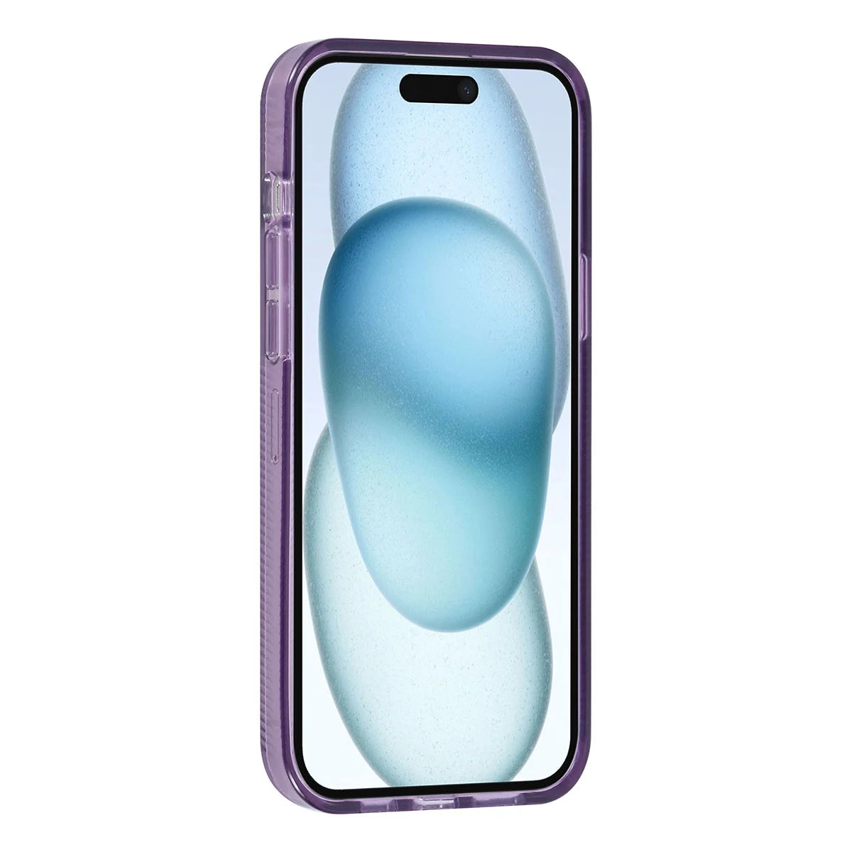 Tuniq iPhone 15 Plus / 14 Plus - Σκληρή Θήκη με Πλαίσιο Σιλικόνης - Ημιδιάφανο Μοβ / Διάφανο