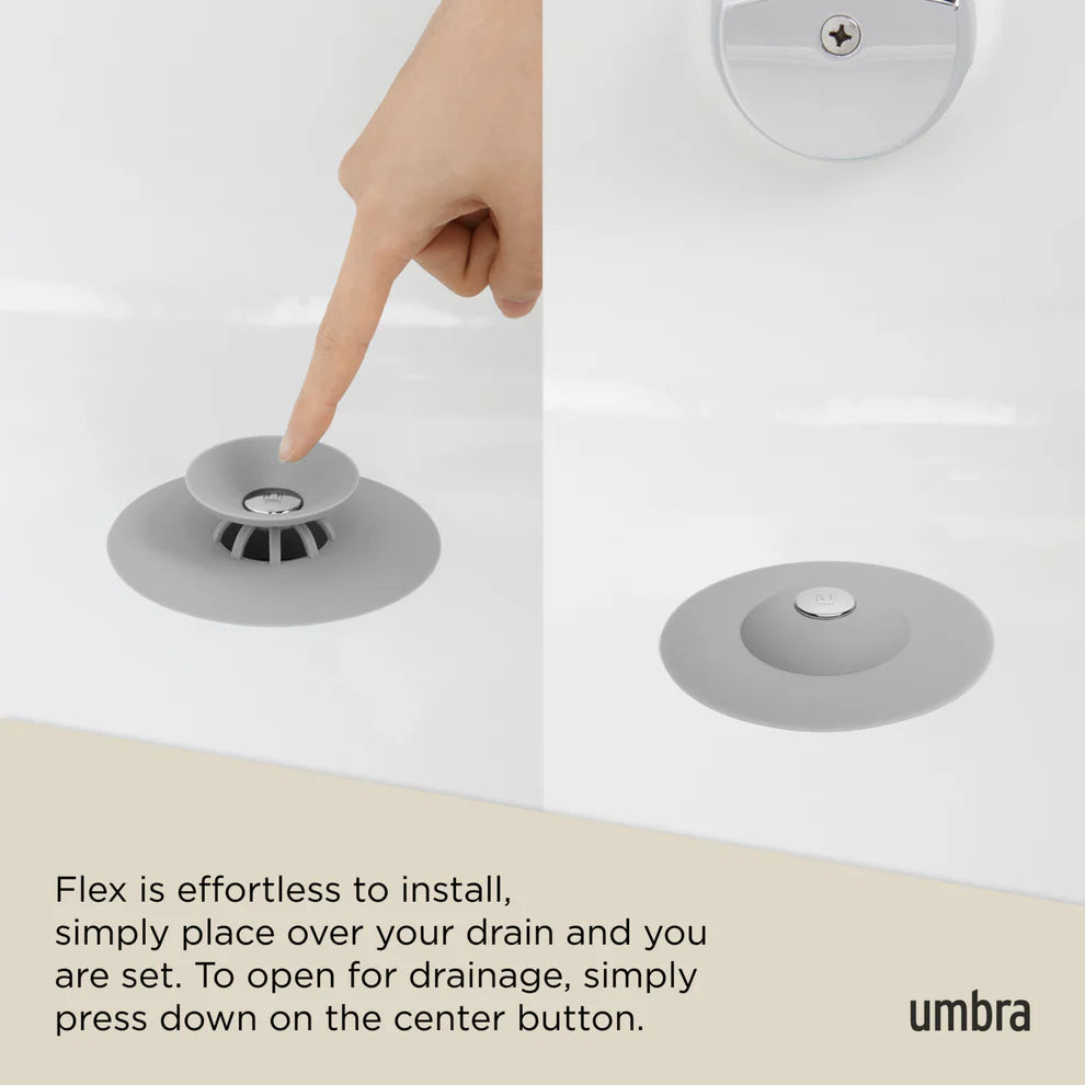 Umbra Flex Τάπα / Φίλτρο Νεροχύτη Σιλικόνης - Grey