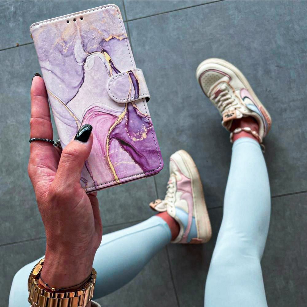 Tech-Protect Samsung Galaxy A35 5G Θήκη Πορτοφόλι Stand από Δερματίνη - Marble