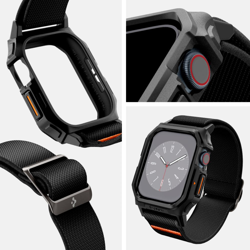 Spigen Λουράκι Apple Watch 10/11 - 42mm με Θήκη Προστασίας Lite Fit Pro - Matte Black