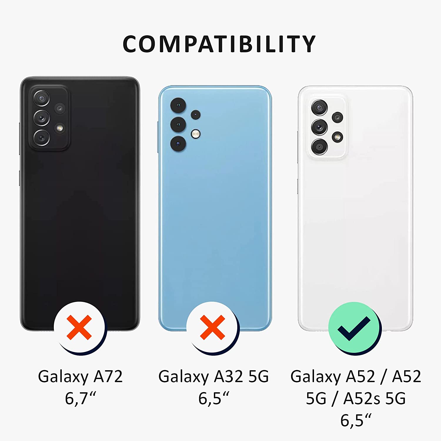 Kalibri Samsung Galaxy A52 / A52 5G / A52s 5G Σκληρή Θήκη με Επένδυση Συνθετικού Δέρματος και Υποδοχή για Κάρτα - Grey / Light Grey - 59487.22