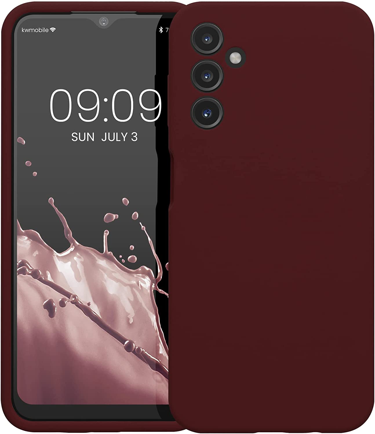 KW Samsung Galaxy A14 5G Θήκη Σιλικόνης Rubber TPU - Bordeaux Purple - 60808.187