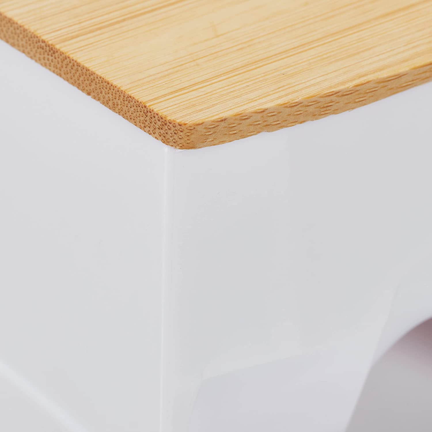 Relaxdays Ακρυλικό Κουτί Αποθήκευσης για Μπατονέτες - White / Natural - 4052025905965