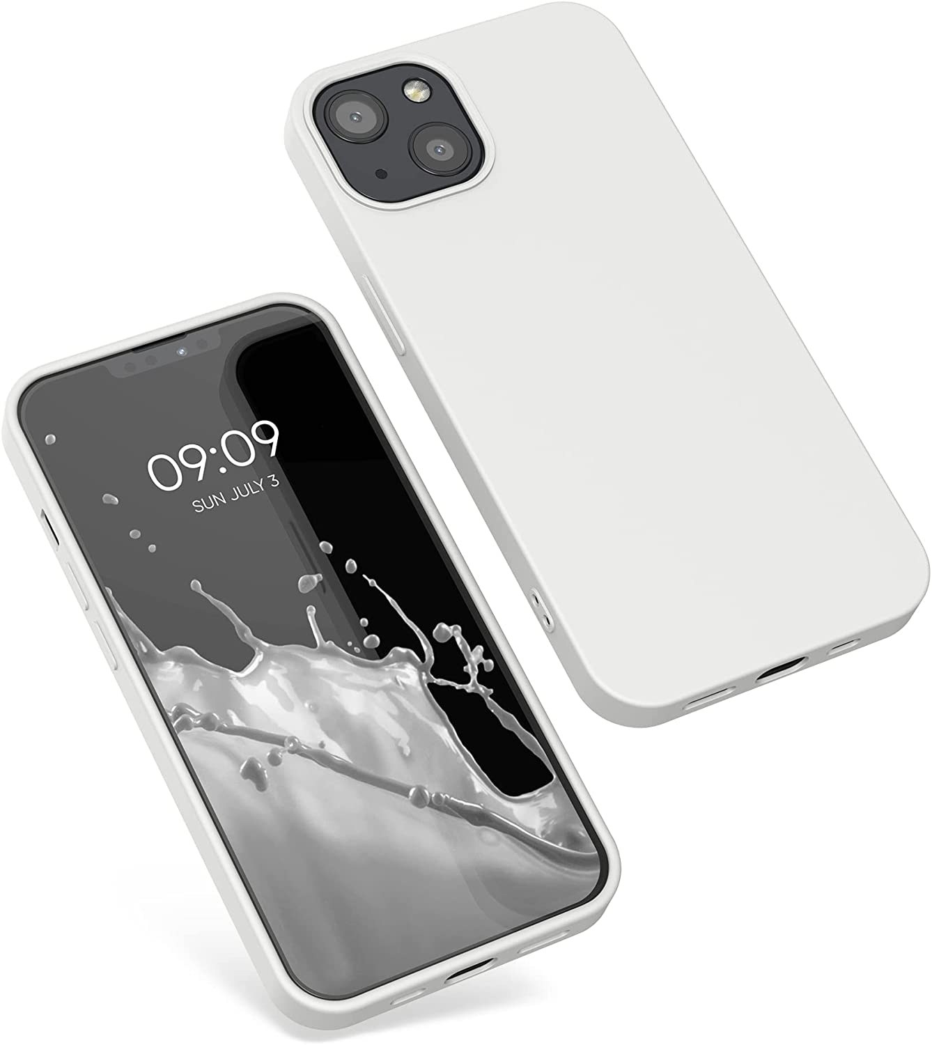 KW iPhone 13 Θήκη Σιλικόνης Rubberized TPU - Matte White - 55948.48