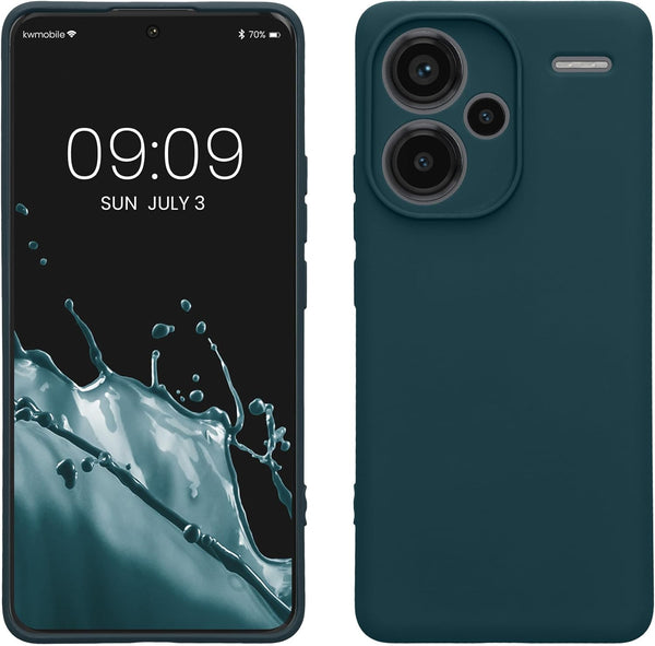 KW Xiaomi Redmi Note 13 Pro+ 5G Λεπτή Θήκη Σιλικόνης Rubberized TPU - Matte Petrol