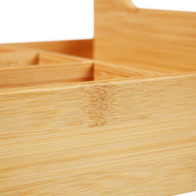 Relaxdays Διοργανωτής Γραφείου από Μπαμπού - Natural - 4052025261252