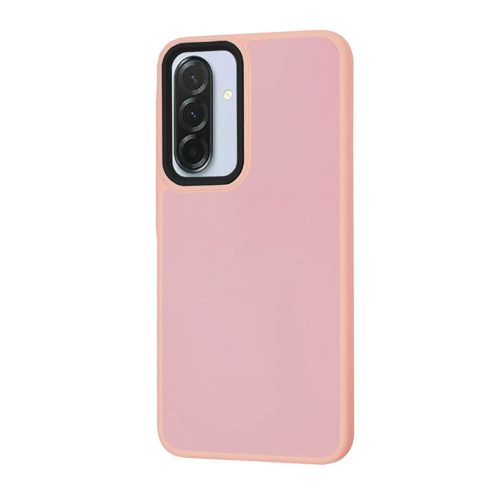 Techsuit Samsung Galaxy A36 5G - HaloFrost Series - Σκληρή Θήκη με Πλαίσιο Σιλικόνης - Dreamy Pink