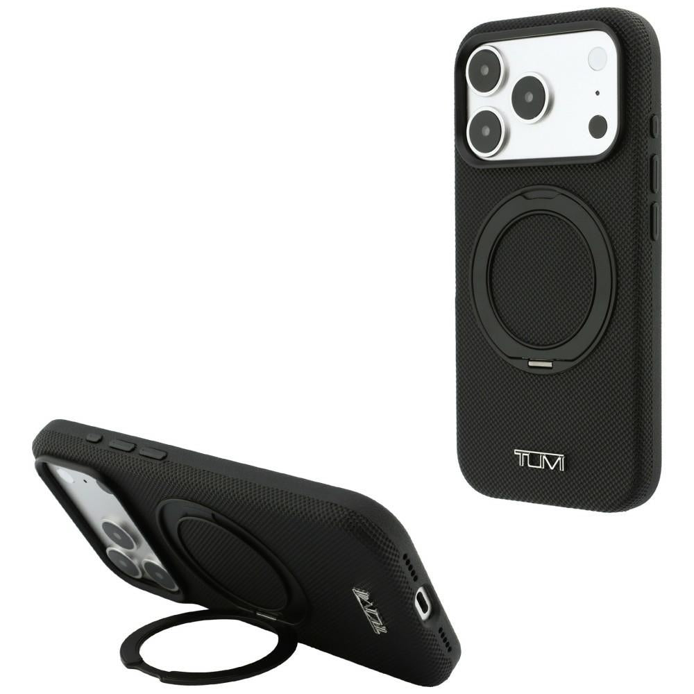 Tumi iPhone 18 Pro / iPhone 17 Pro - Σκληρή Θήκη με Πλαίσιο Σιλικόνης και Stand MagSafe - Ballistic - Black