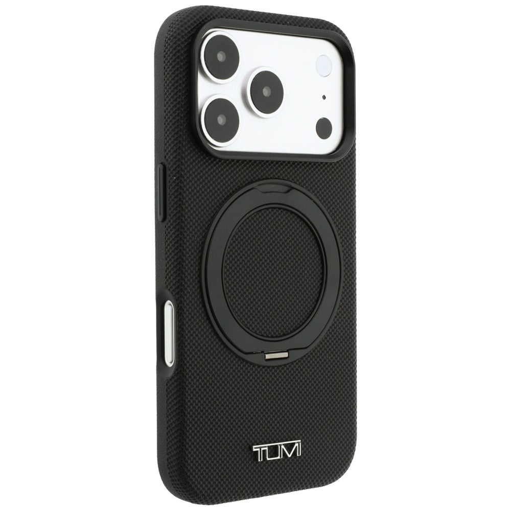 Tumi iPhone 18 Pro / iPhone 17 Pro - Σκληρή Θήκη με Πλαίσιο Σιλικόνης και Stand MagSafe - Ballistic - Black
