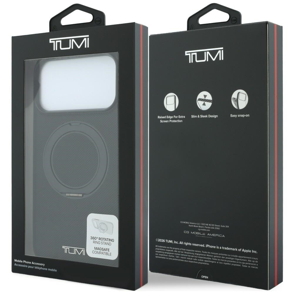 Tumi iPhone 18 Pro Max / iPhone 17 Pro Max - Σκληρή Θήκη με Πλαίσιο Σιλικόνης και Stand MagSafe - Ballistic - Black