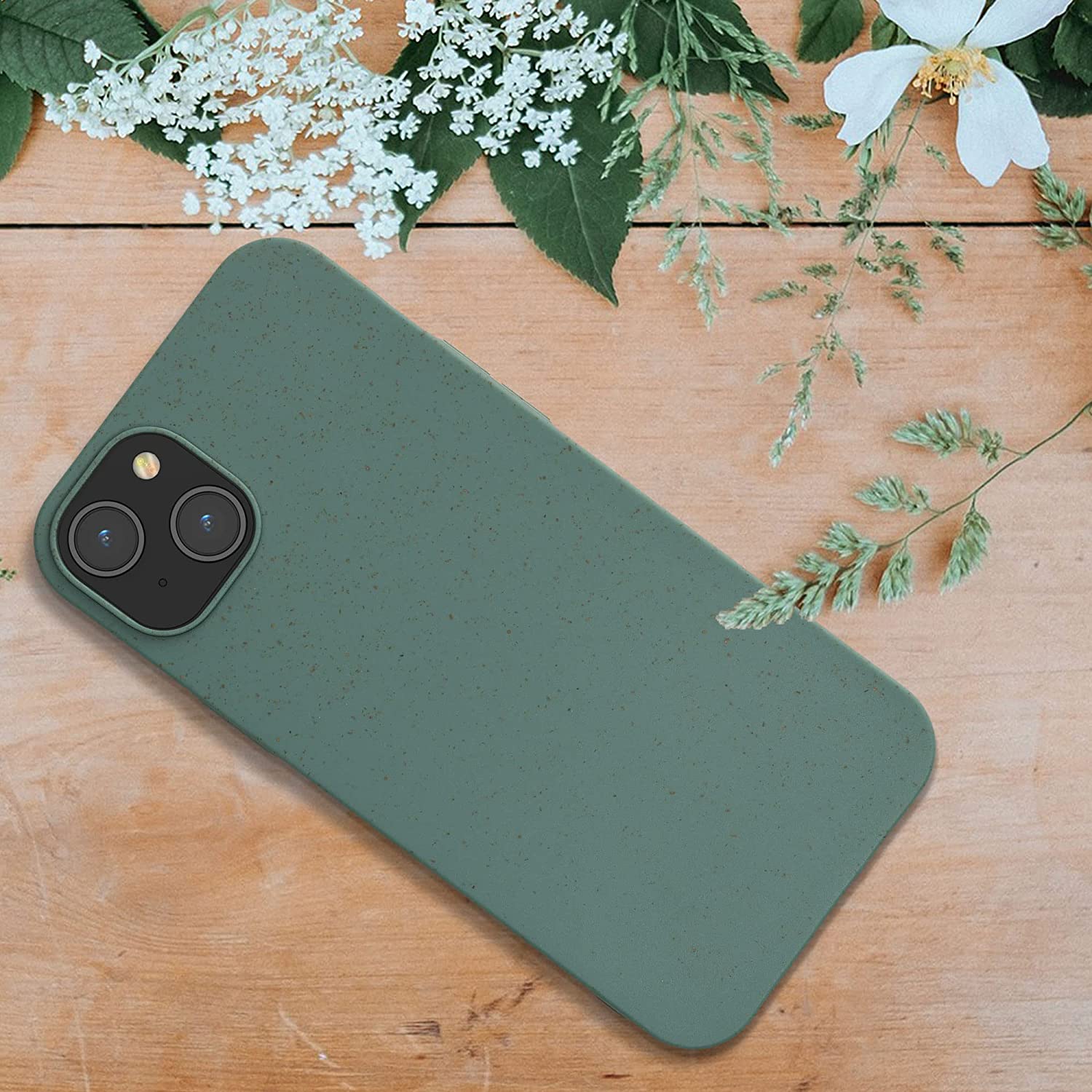 Kalibri iPhone 14 Plus Θήκη Σιλικόνης TPU με Ανακυκλώσιμο και Βιοδιασπώμενο Υλικό - Forest Green - 59218.166