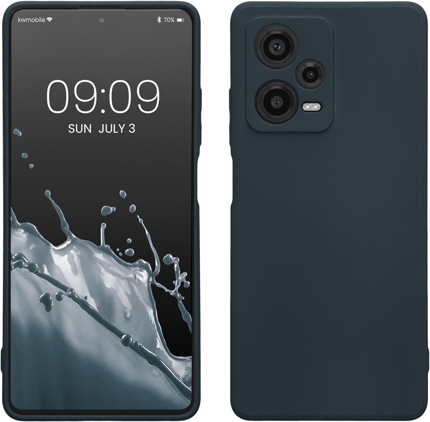 KW Xiaomi Redmi Note 12 Pro+ Θήκη Σιλικόνης Rubberized TPU - Dark Slate