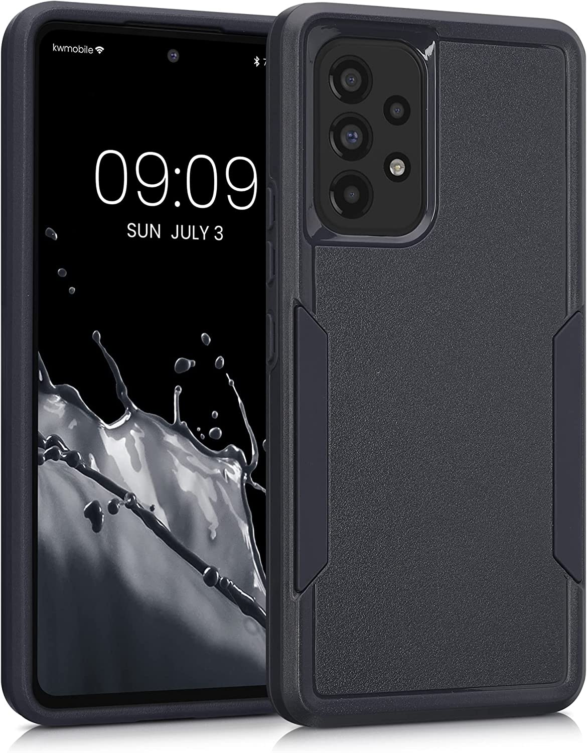 KW Samsung Galaxy A53 5G Shockproof Hybrid Σκληρή Θήκη με Πλαίσιο Σιλικόνης TPU - Dark Blue - 59373.17