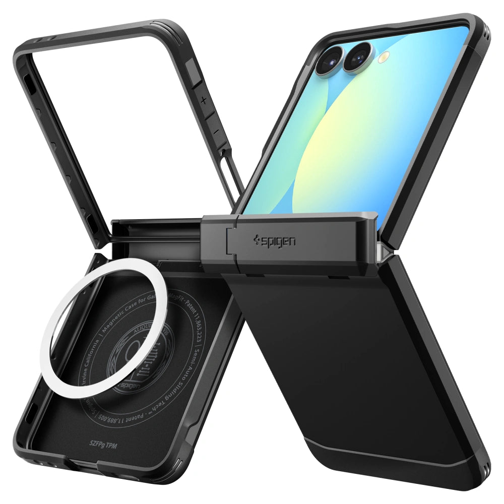 Spigen Samsung Galaxy Z Flip7 - Tough Armor Pro Mag - Σκληρή Θήκη με MagSafe - Black