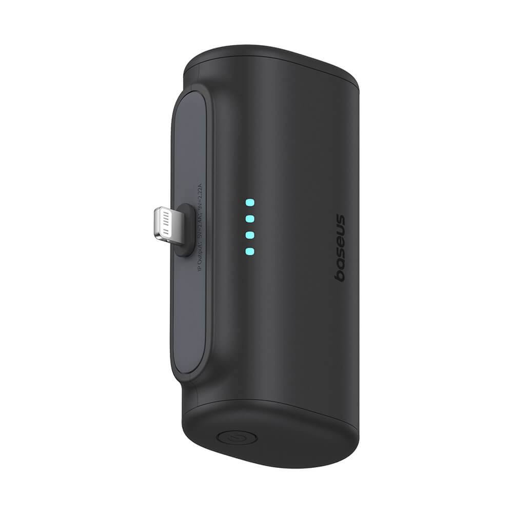 Baseus Compact Series Lightning - PowerBank 5000mAh 20W με Καλώδιο Type-C to Type-C - Black - P10068307113-00