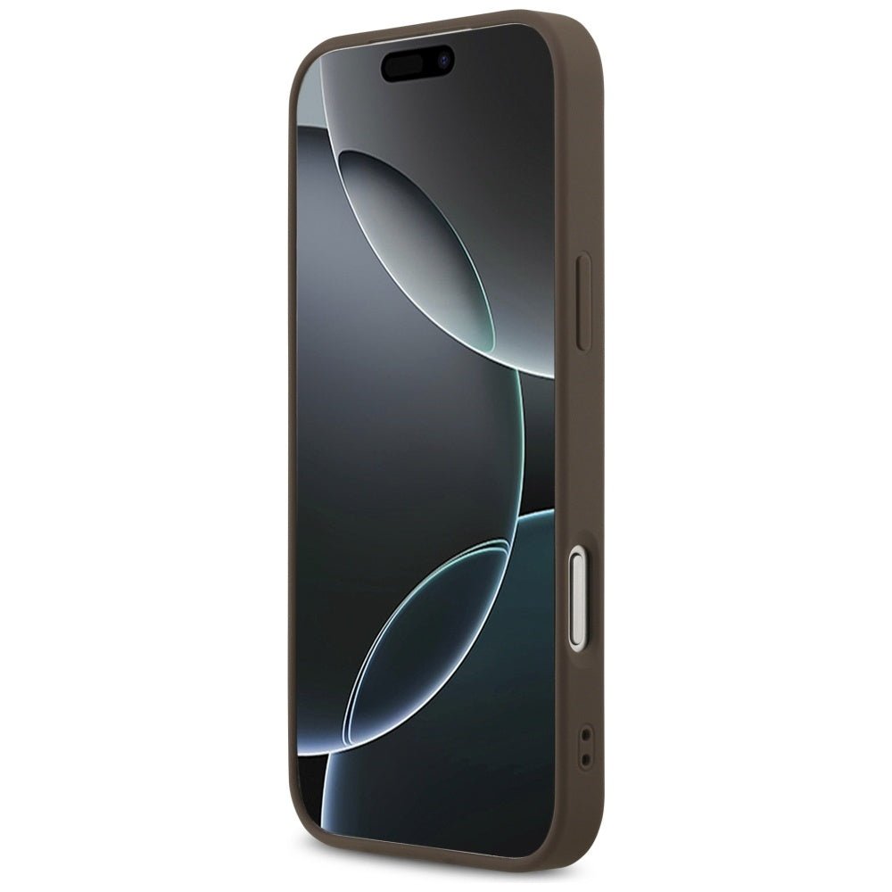 Guess iPhone 17 Pro Max - 4G Classic - Σκληρή Θήκη με Πλαίσιο Σιλικόνης και Επένδυση Συνθετικού Δέρματος - Brown - GUHCP17XG4GFBR