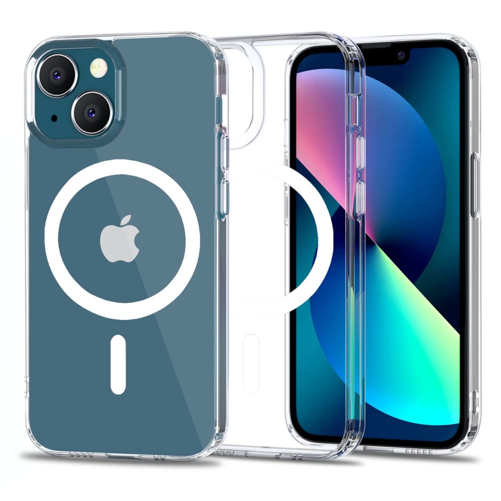 Tech - Protect iPhone 13 mini MagMat Σκληρή Θήκη με Πλαίσιο Σιλικόνης και MagSafe - Clear