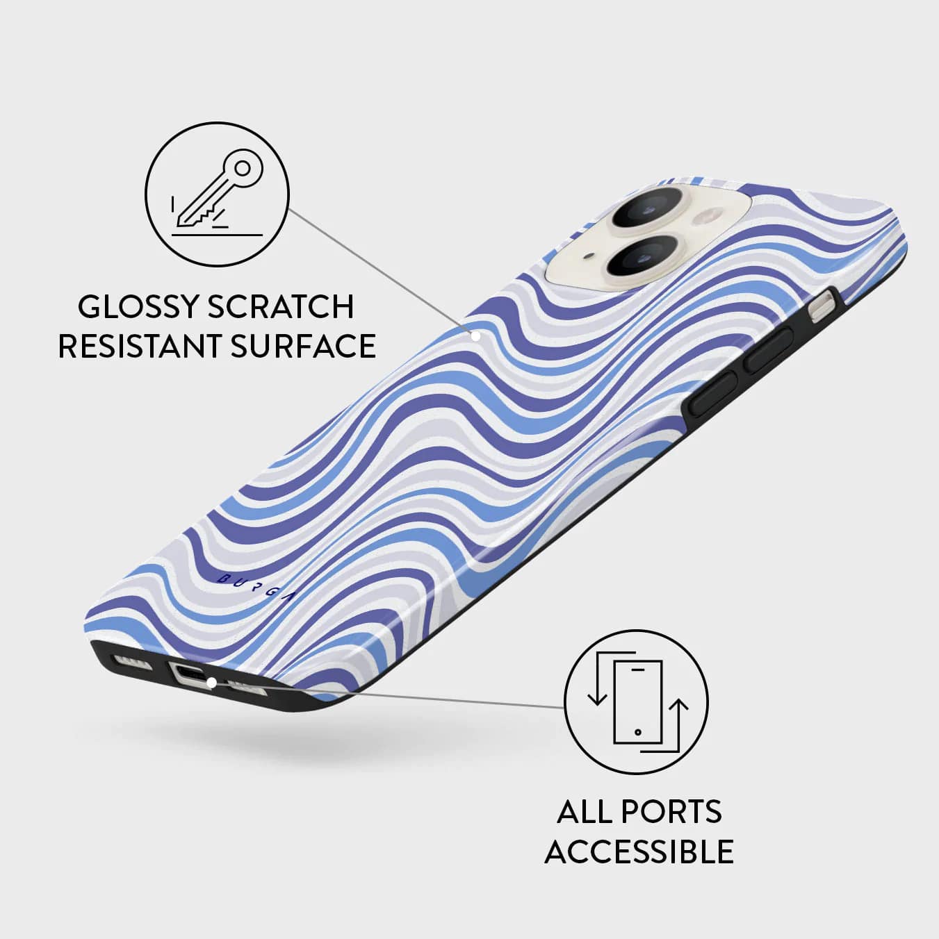 Burga iPhone 14 Plus Fashion Tough Σκληρή Θήκη - Stay Groovy