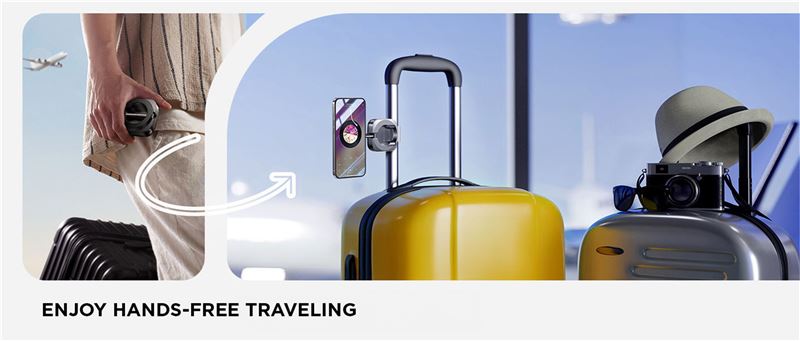 Mobile Origin Universal Travel Holder Φορητή Μαγνητική Βάση Ταξιδίου - Black