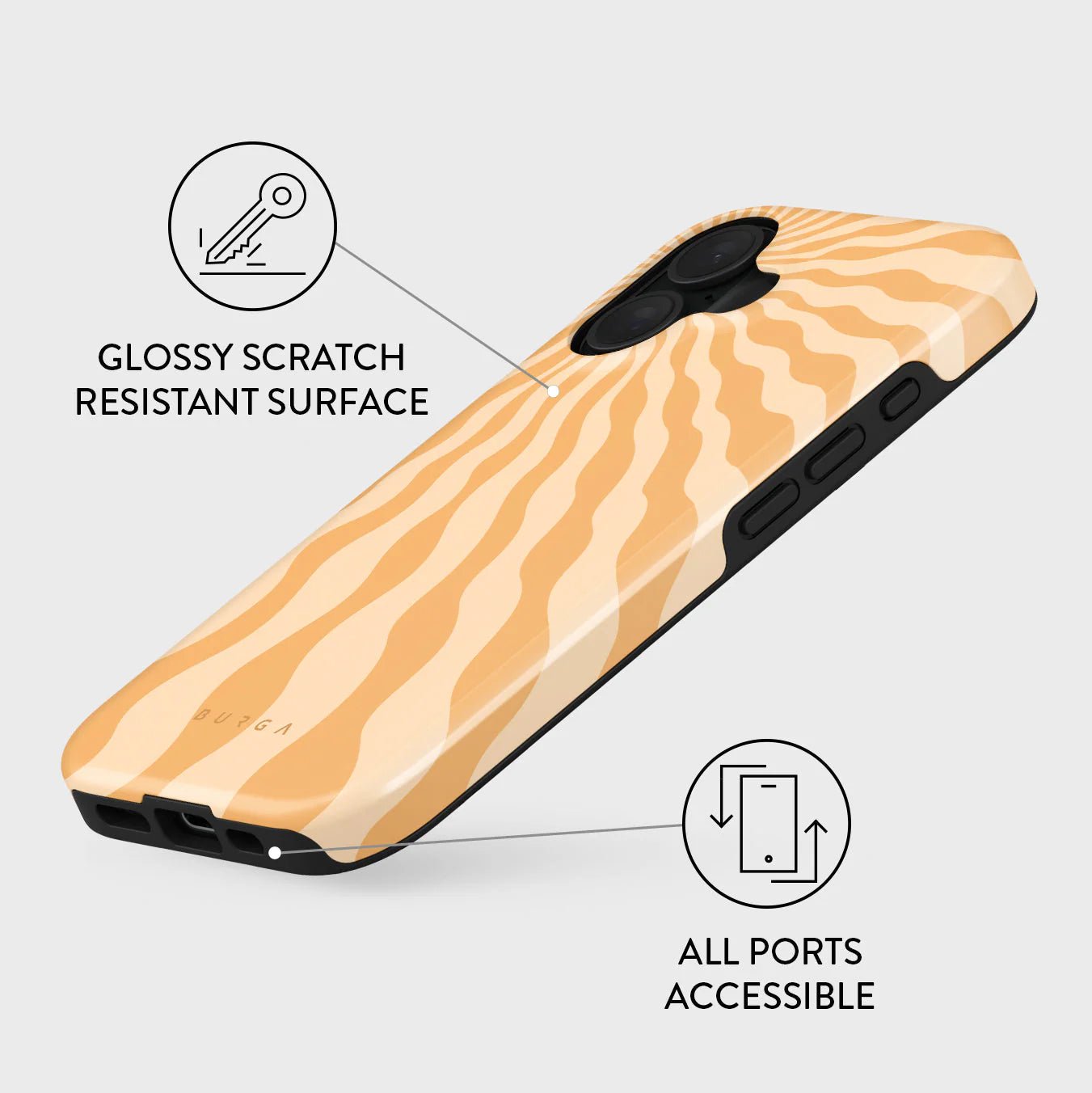 Burga iPhone 16 Fashion Tough MagSafe Σκληρή Θήκη με MagSafe - Sunny Bunny