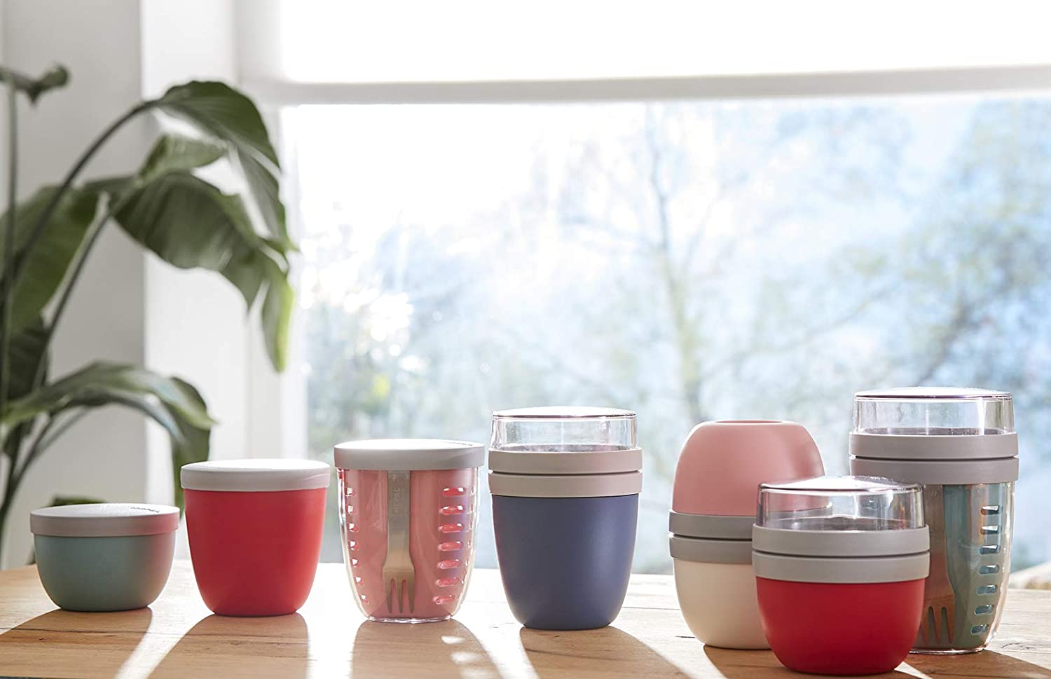 Mepal Snack Jar Ellipse - Δοχείο για Σνακ - BPA Free - 500ml - Nordic Pink