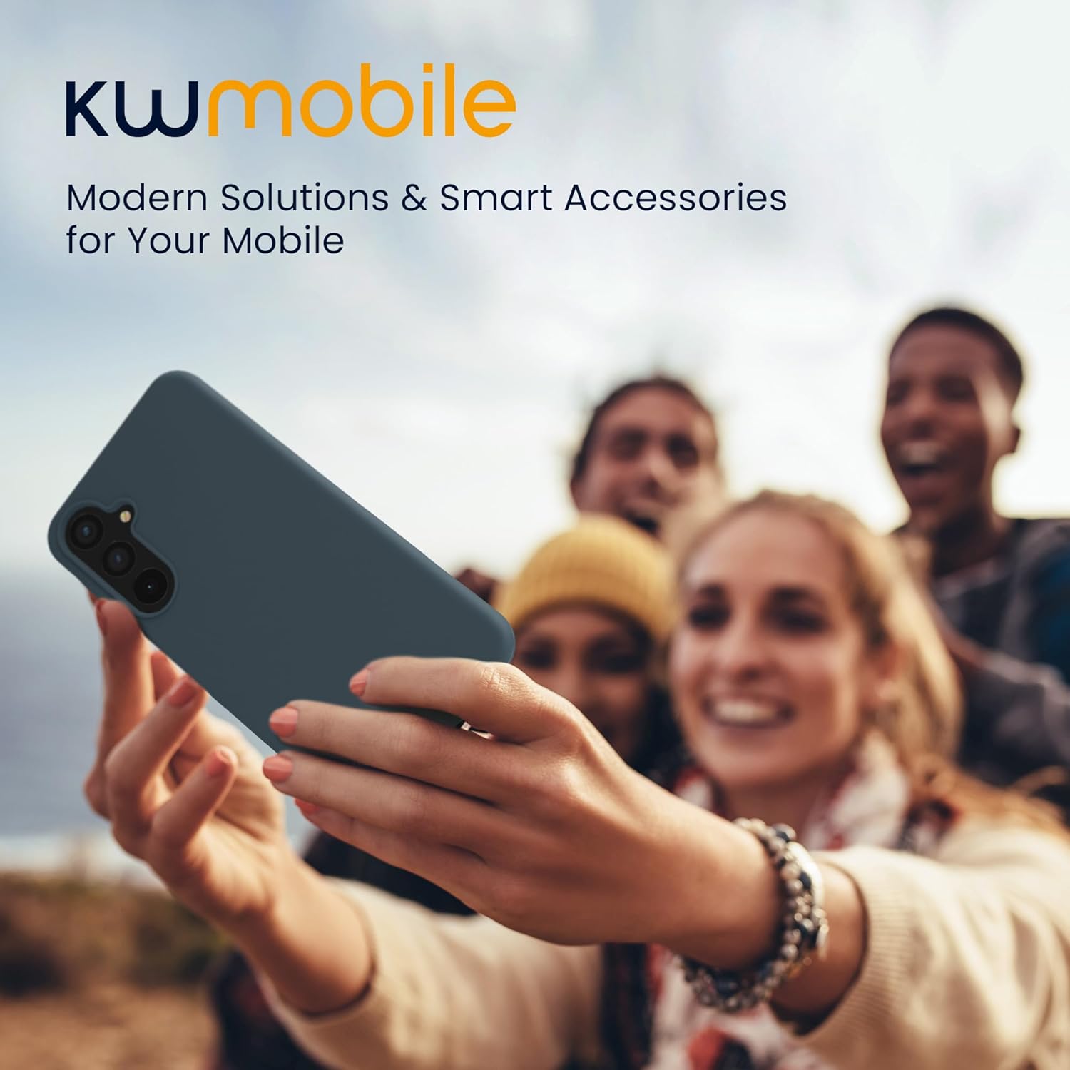 KW Samsung Galaxy A55 5G Θήκη Σιλικόνης Rubberized TPU - Dark Slate