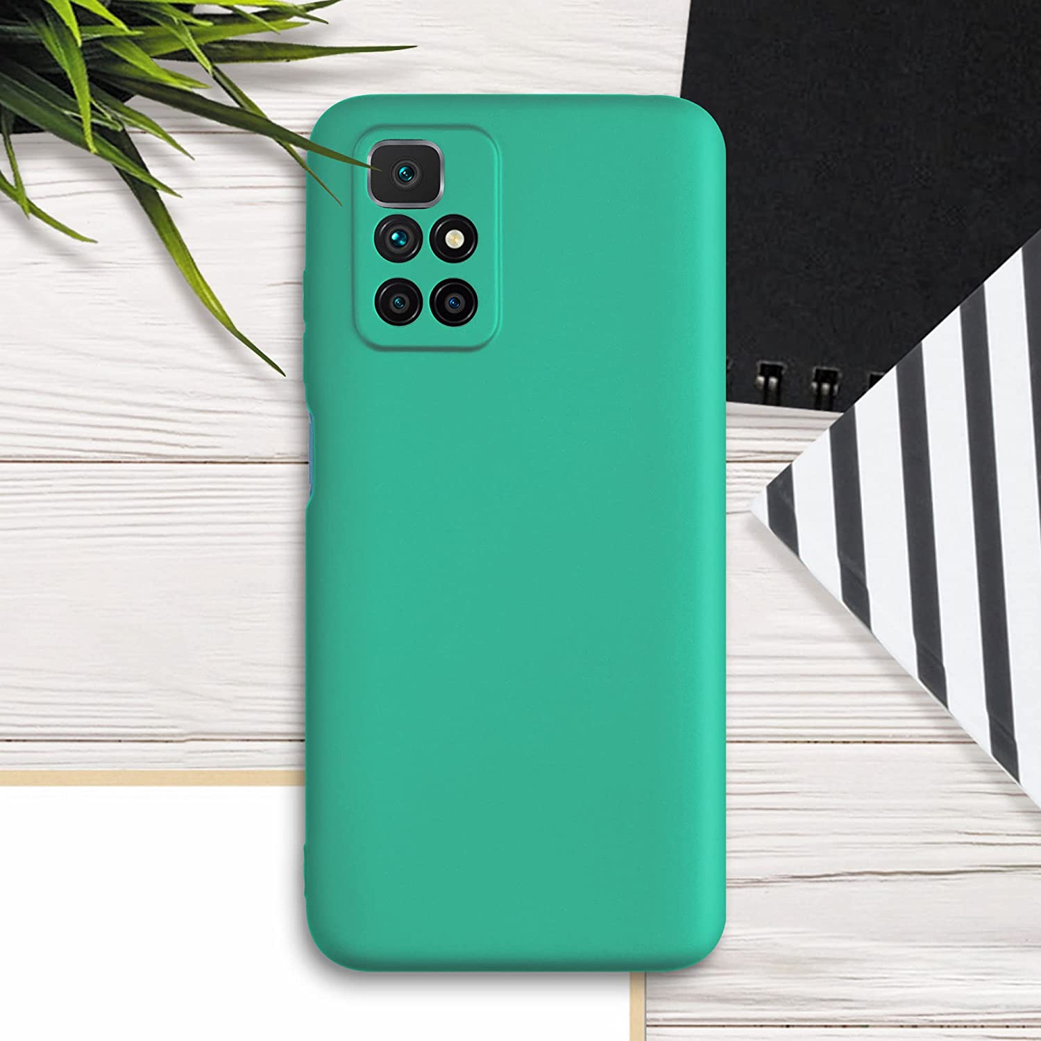 KW Xiaomi Redmi 10 Θήκη Σιλικόνης TPU - Metallic Turquoise - 56149.128