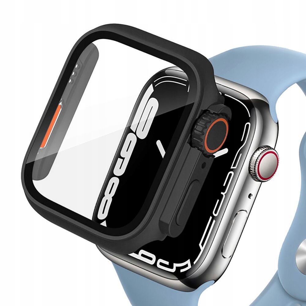 Tech - Protect Θήκη Apple Watch 7 / 8 / 9 - 45 mm Defence 360 με Προστασία Οθόνης - Black / Orange